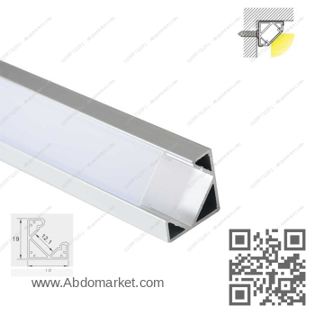 عود بروفايل ليد زاوية 1.9*1.9 سم