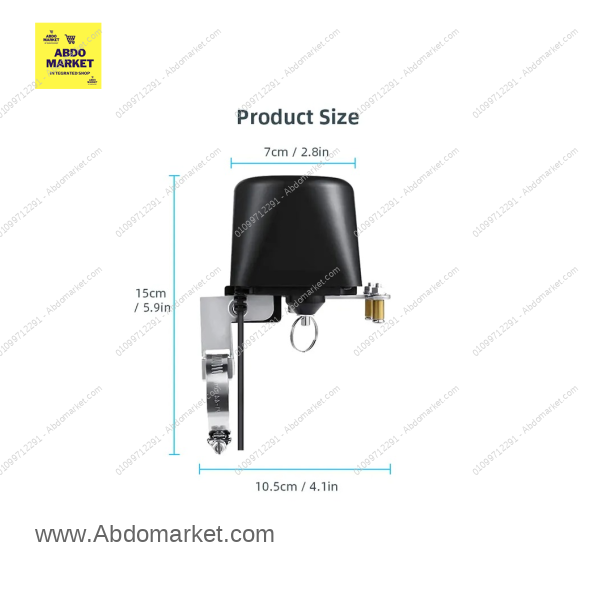 صمام التحكم الذكي زيجبي zigbee للتحكم في الغاز والمياه