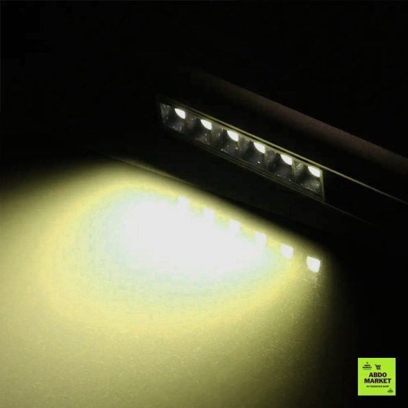 Magnet Track 6 Lens Fixed Spotlight Black worm Lighting