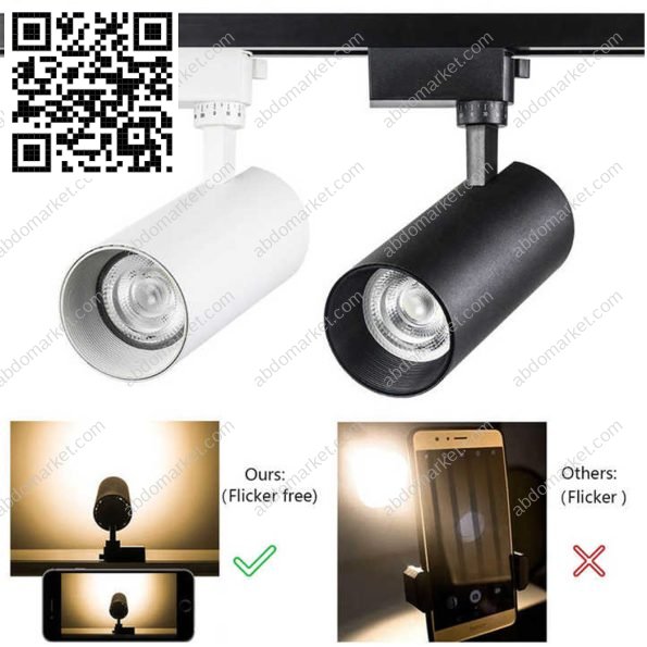 سبوت تراك اسطواني 20 وات ابيض ابيض X2