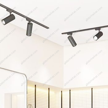 سبوت تراك اسطواني 30 وات اسود حلق فضي وورم