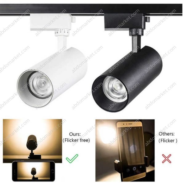 سبوت تراك اسطواني 40 وات ابيض ابيض X2