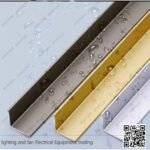 زاوية ستانلس ديكور ذهبي مقاس 1*1 سم طول 2.5 متر