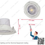 سبوت لايت اليوس مدور متحرك 30 وات وورم