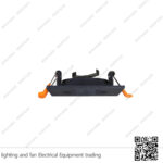 شاسيه سبوت لايت مربع مدرج المنيوم اسود