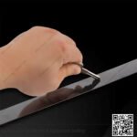 شرائح ستانلس ديكور اسود فاميه 4 سم 2.5 متر