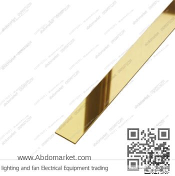 شرائح ستانلس ديكور ذهبي 1 سم 2.5 متر