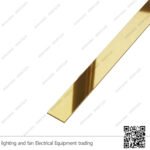 شرائح ستانلس ديكور ذهبي 2 سم 2.5 متر