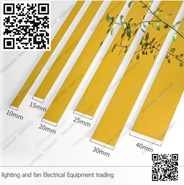 شرائح ستانلس ديكور ذهبي 3 سم 2.5 متر