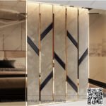 شرائح ستانلس ديكور ذهبي 3 سم 2.5 متر