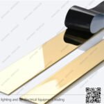 شرائح ستانلس ديكور ذهبي 5 سم 2.5 متر