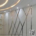شرائح ستانلس ديكور فضي 5 سم 2.5 متر