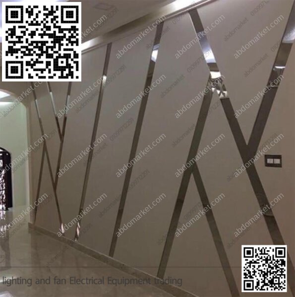 شرائح ستانلس ديكور فضي 5 سم 2.5 متر