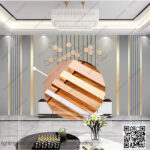 عود ستانلس ديكور شكل U روز جولد مقاس 1*2*1 سم