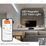 كشاف مجناتك تراك 6 عدسة متحرك اسود سمارت