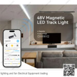 كشاف مجناتك تراك اسطواني 12 وات اسود سمارت