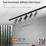 كشاف مجناتك تراك اسطواني 12 وات اسود سمارت