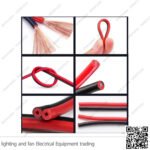 سلك سماعات 10متر أحمروأسود 1 مل