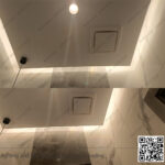 جريلة سقف مركزية ديكورية مصمت وش 27*27 سم