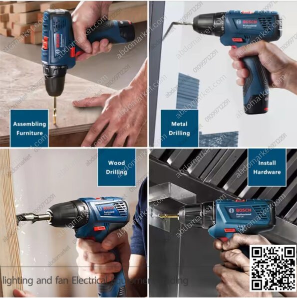 شنيور عادة بوش ظرف 10مم لاسلكي BOCSH GSR 120-LI