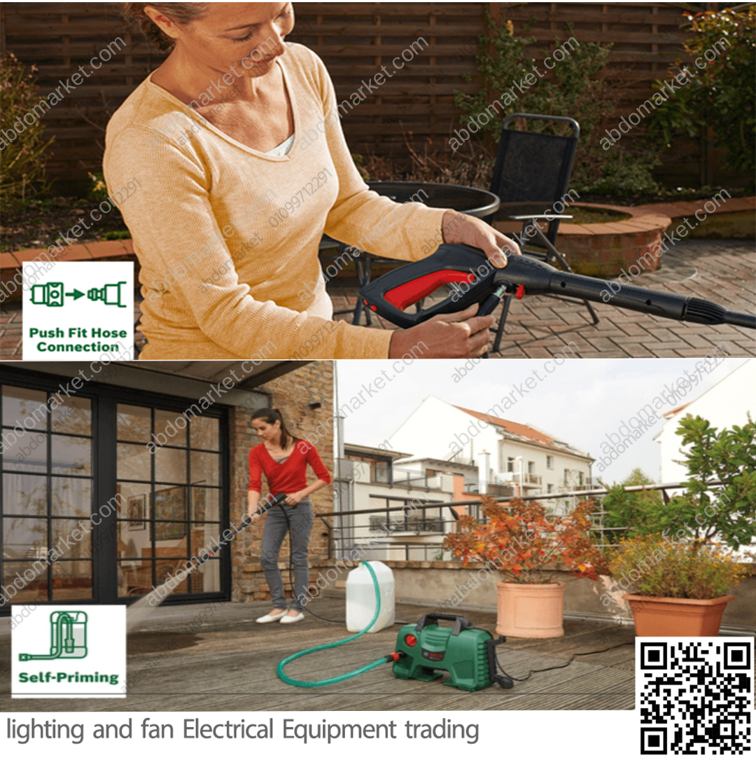 ماكينة غسيل بوش ضغط عالي 110 بار 1300 واط Easy Aquatak 110 BOCSH ماكينة غسيل بوش ضغط عالي 110 بار 1300 واط Easy Aquatak 110 BOCSH