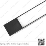 سبوت تراك لايت مسنفر ثابت 21 سم 10 واط أسود وورم