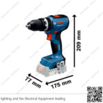 شنيور عادة دقاق ظرف معدني أوتوماتيك بطارية 18 فولت BOCSH GSB18V-65