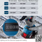 مفتاح الربط والمفك المطرقي 1/2 بوصة ببطارية 18 فولت بوش Bosch GDX-18V-350