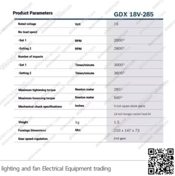 مفتاح الربط والمفك المطرقي ببطارية 18 فولت بوش Bosch GDX-18V-285