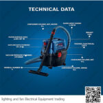 مكنسة كهربائية شفط أتربة وسوائل 1100 واط بوش BOCSH GAS 15 PS