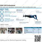 منشار اركت ترددي أمامي 1200 واط بوش BOCSH GSA 120