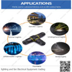 وصلة كابل كونكتور T ثلاثية ip68 لكشافات اوت دور