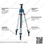 حامل ميزان ليزر ثلاثي القوائم 3 متر بوش BOSCH BT300 HD