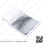 دفتر ورق ذهب فضي 20 ورقة