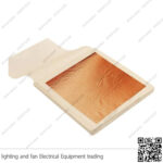 دفتر ورق ذهب نحاسي 20 ورقة