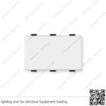 زر جرس عريض بتشينو ماتكس ابيض