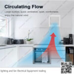 شفاط ازاز بشتر داخلي 4 بوصة أبيض