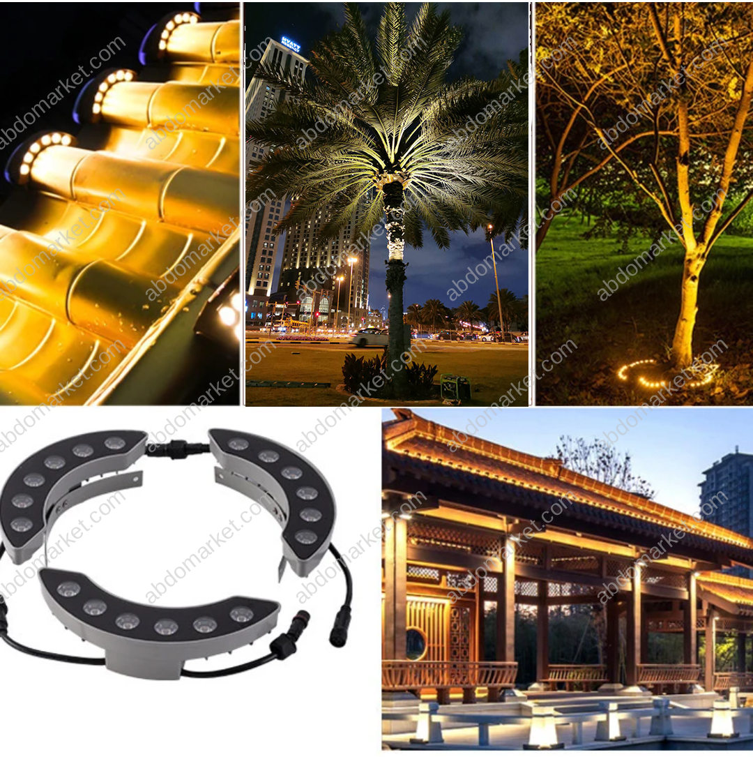 كشافات إضاءة النخيل