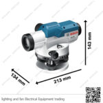 ميزان قامة مدى 60 متر قوة تكبير 20X بوش BOSCH GOL 20 D