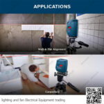 ميزان ليزر 3 خط 15 متر بوش BOSCH GLL 3X