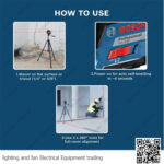 ميزان ليزر 3 خط 360 درجة 30 متر بوش BOSCH GLL 3-80