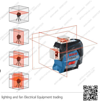 ميزان ليزر 3 خط 360 درجة 30 متر بوش BOSCH GLL 3-80 C