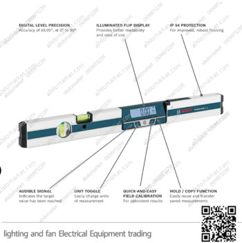 ميزان مياه قياس درجة الميل رقمي 60 سم بوش BOSCH GIM 60