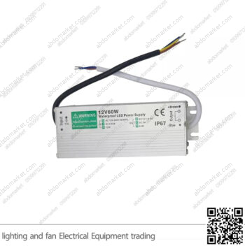 باور سبلاي 12 فولت 60 واط وتربروف IP67