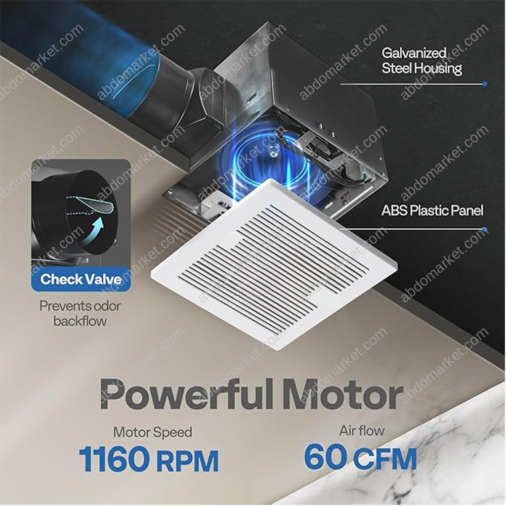 شفاط سقف جبسبورد 20سم سايلنت Yelowberg شفاط سقف جبسبورد 20سم سايلنت Yelowberg