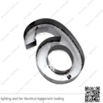 أرقام فيلات 15 سم ستانلس ستيل فضي (رقم 6)