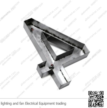 أرقام فيلات 23 سم ستانلس ستيل فضي (رقم 4)