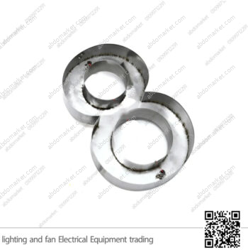 أرقام فيلات 23 سم ستانلس ستيل فضي (رقم 8)