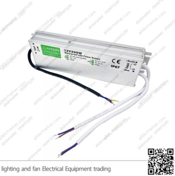 باور سبلاي 12 فولت 200 واط وتربروف IP67