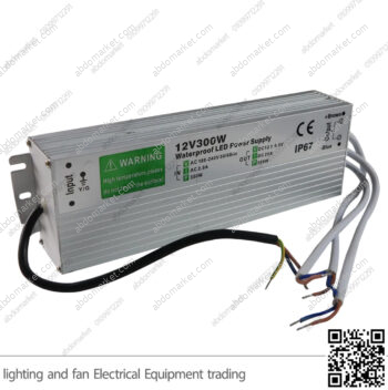 باور سبلاي 12 فولت 300 واط وتربروف IP67